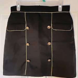 BEULAH Black Mini Skirt
